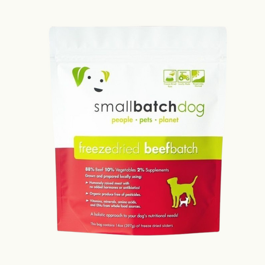 Small Batch Dog - Beef Hearts Freeze Dried Cat & Dog Treats 3.5oz