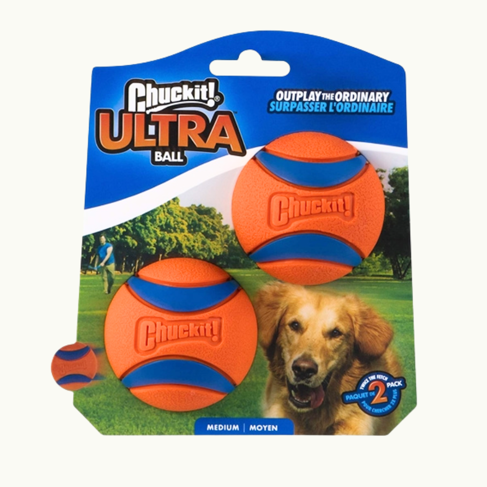 Petmate - Chuckit! Ultra Ball Dog Toy (Medium 2 Pack)