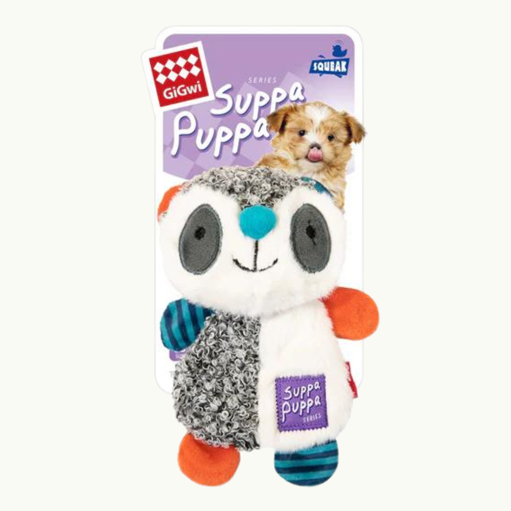 GiGwi - Suppa Puppa Crinkly Plush Dog Toys (Racoon)