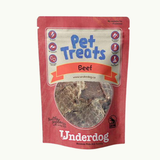 Underdog - Beef Air Dried Dog Treats 80g