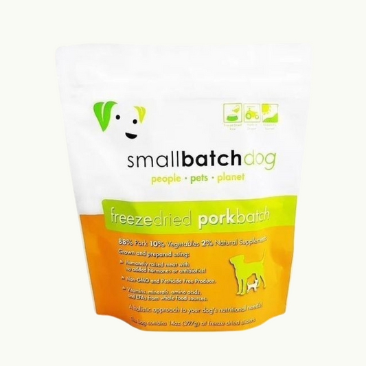 Small Batch Dog - Pork Hearts Freeze Dried Cat & Dog Treats 3.5oz