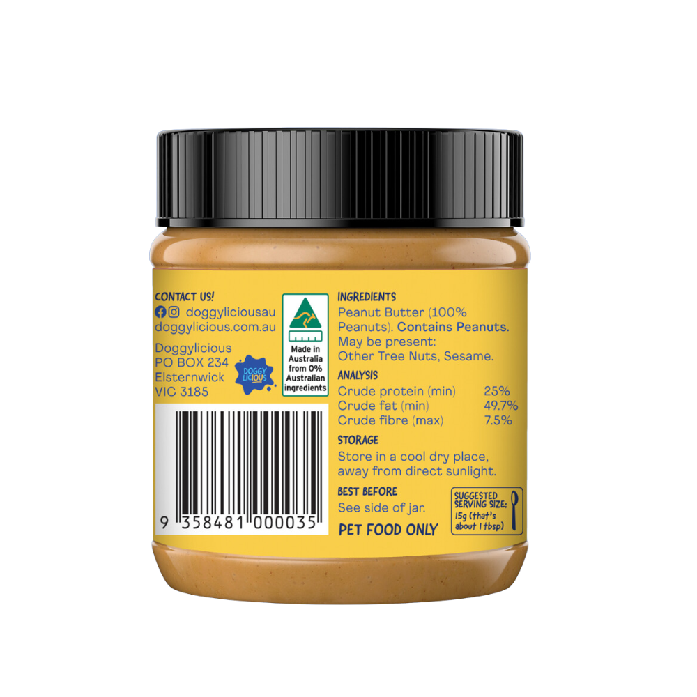 Doggylicious Original Doggy Peanut Butter 250g