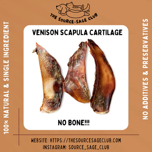 The Source-sage Club Air Dried New Zealand Venison Scapula Cartilage 100g (No Bone)