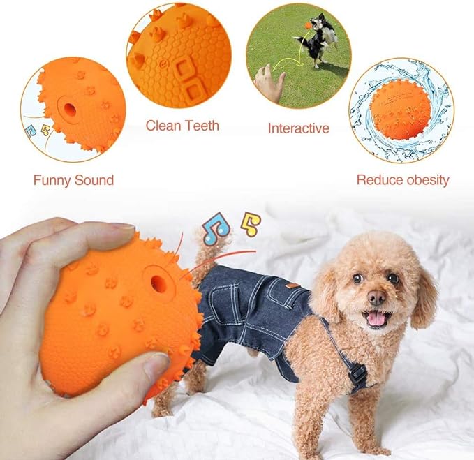 LaRoo - Squeaky Durable Dog Ball Toy