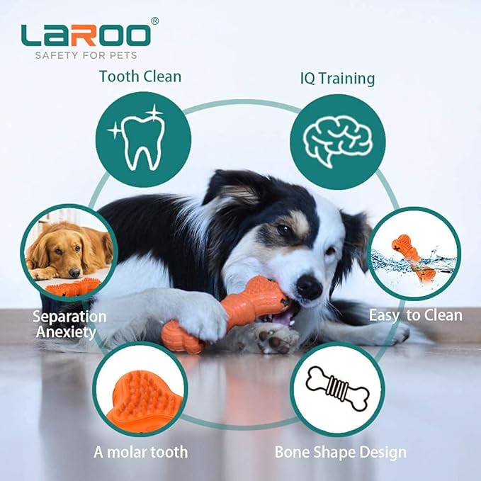 LaRoo - Dog Durable Treat Bone Toy