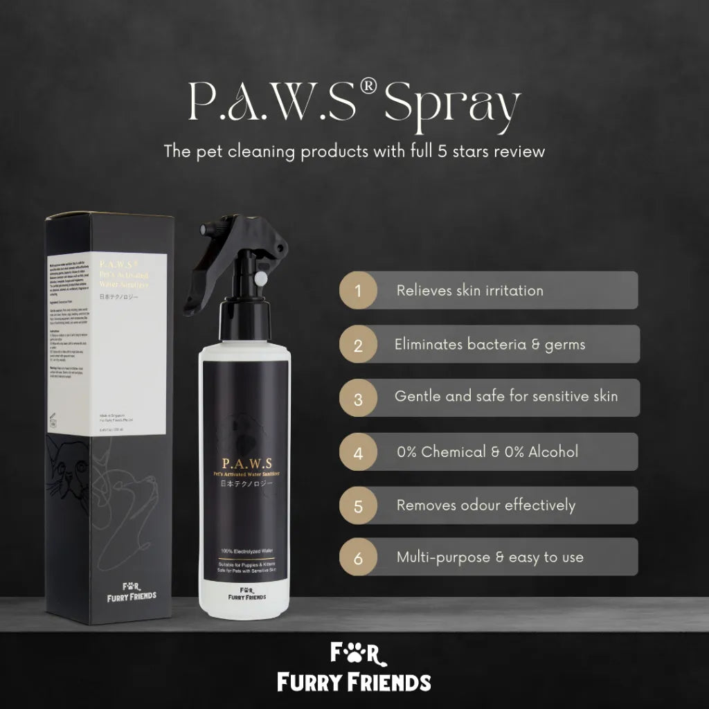 For Furry Friends - Pet's Activated Water Sanitizer (P.A.W.S) 250ml