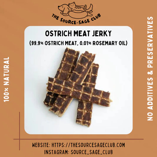 The Source-sage Club Air Dried Ostrich Meat Jerky 8 sticks (~80g)