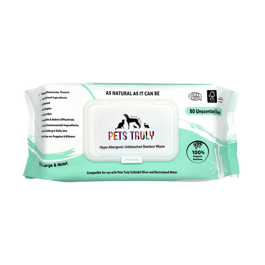 Pets Truly Hypo-Allergenic Unbleached Bamboo Pet Wipes