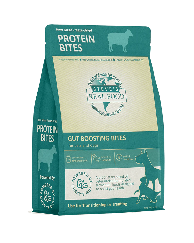 Steve's Real Food Freeze Dried Fermented Gut Health Treats - Lamb Protein Bites