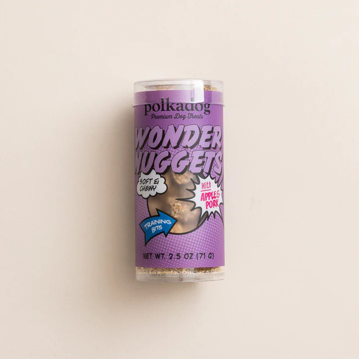 Polkadog Wonder Nuggets Apple & Pork Mini Tube 2.5oz