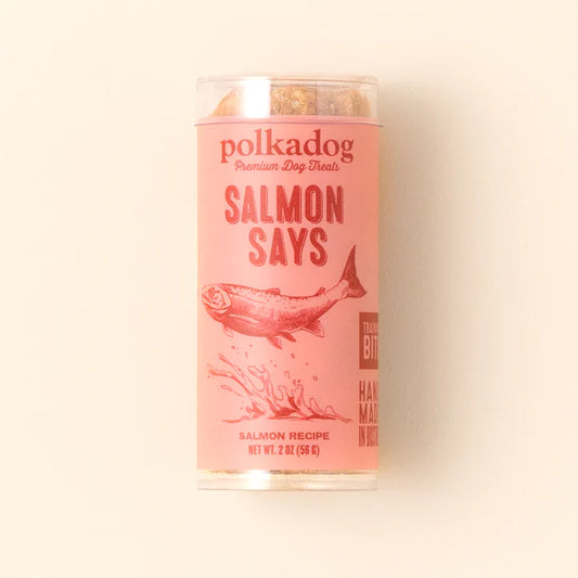 Polkadog Salmon Says Mini Tube 2oz