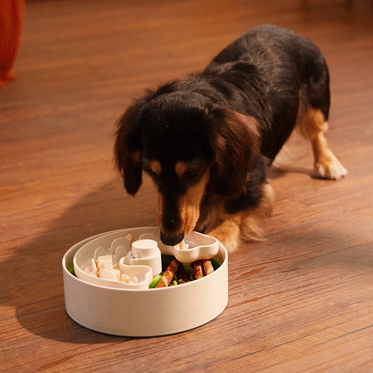 Puzzle Feeder™ Lite / Dog Bowl for Eating Habit Training for S/M Breeds (Green)