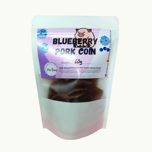 Pawfurry Blueberry Pork Coin - 60g