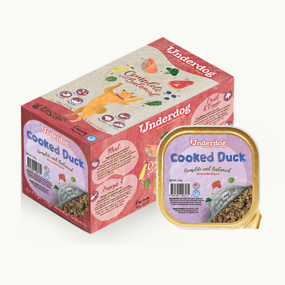 Underdog Cooked Duck Complete & Balanced Frozen Dog Food 150g