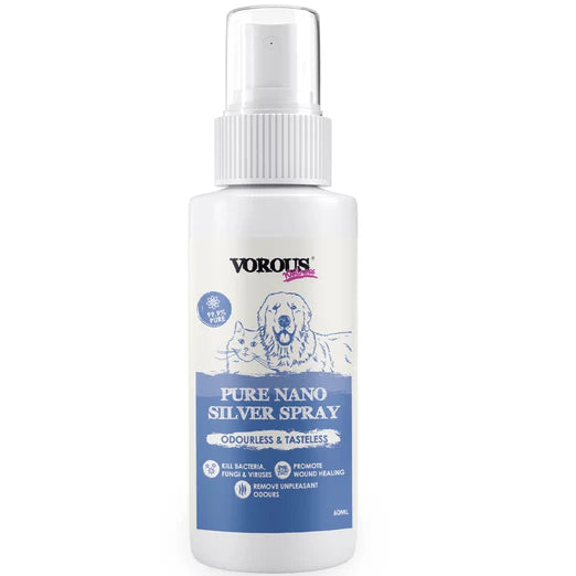 Vorous Pure Nano Silver Spray For Cats & Dogs 60ml